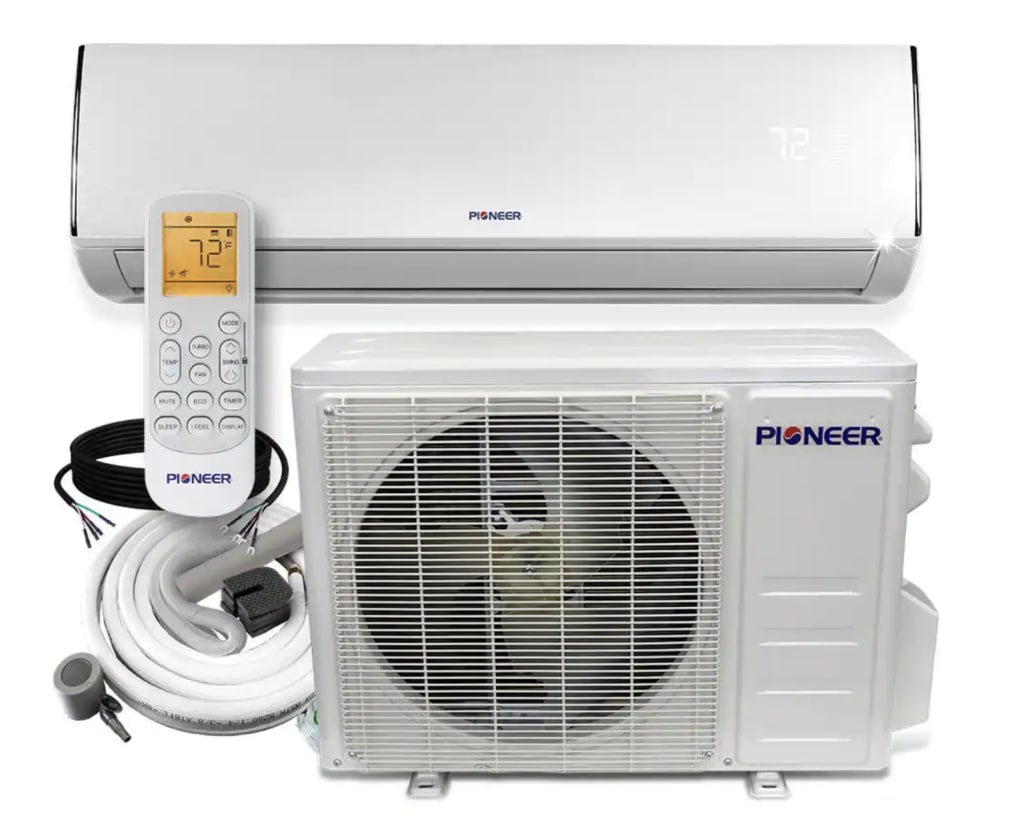 Pioneer 18,000-BTU Ductless Mini-Split Air Conditioner w/ Heater for ...