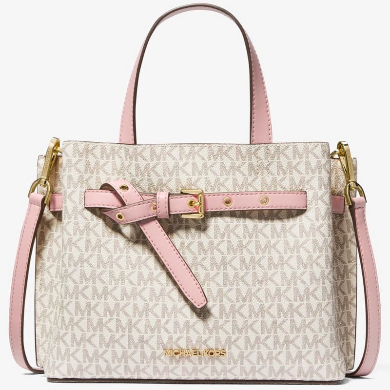 Michael Michael Kors Emilia Small Logo Satchel for $101