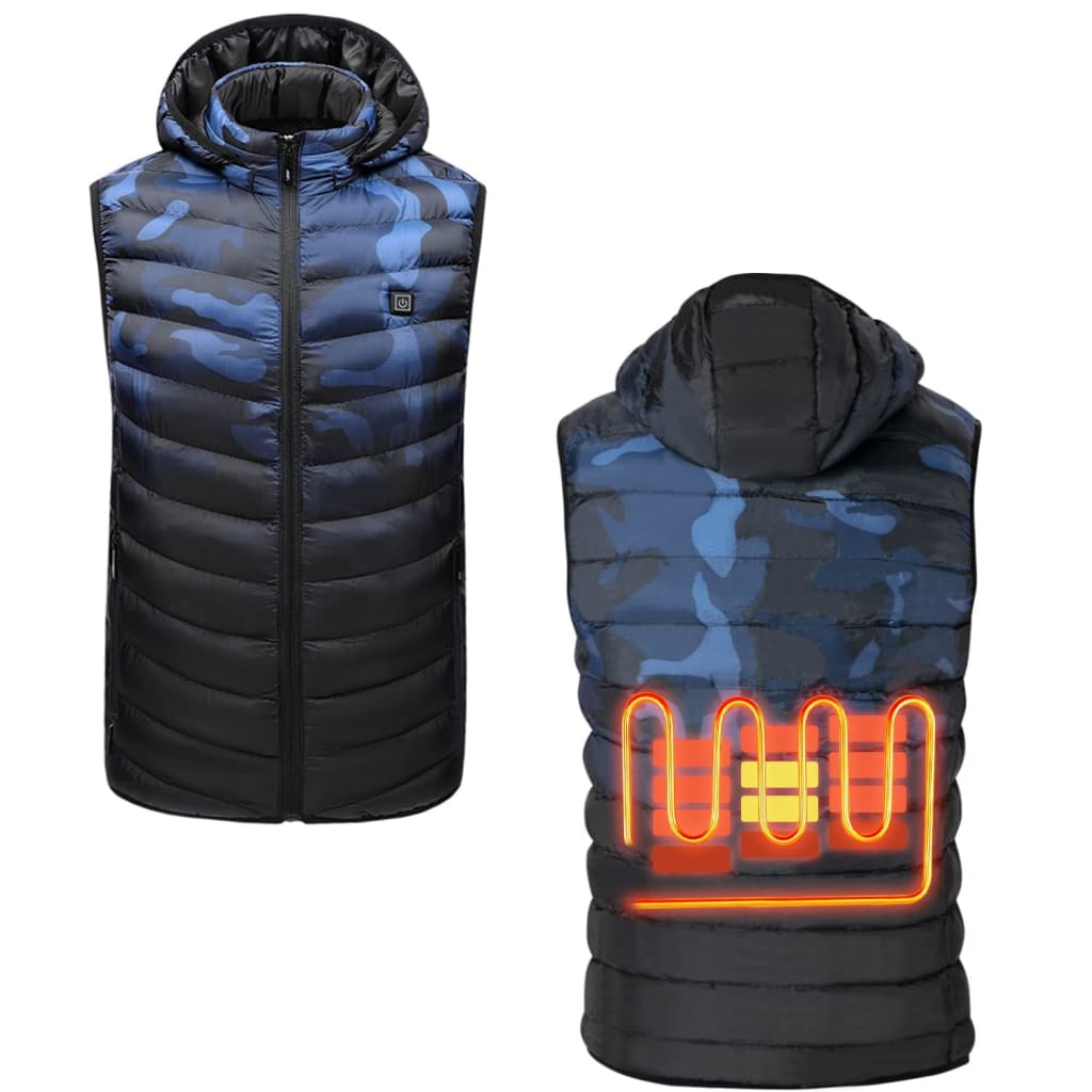 Men's Heated Puffer Vest w/ Detachable Hood for 28