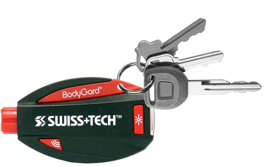Swiss Tech 5-in-1 BodyGuard Escape Tool w/ Panic Alarm & Flasher for $9 ...