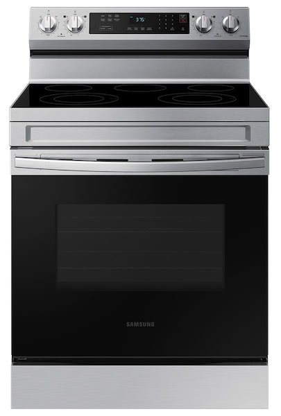 Samsung 6.3-cu. ft. Smart Freestanding Self-Cleaning Electric Range for ...