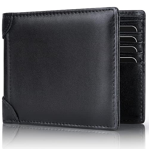 Swallowmall Genuine Leather RFID Wallet for $10