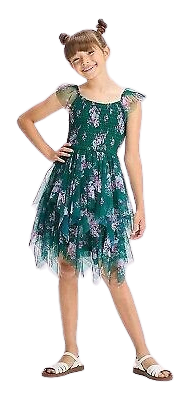 QnA VBage Zenzi Girls' Flutter Sleeve Dress for $7 + free shipping
