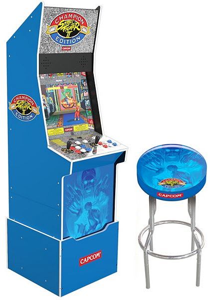 nba jam deluxe arcade 1up with riser and bonus stool