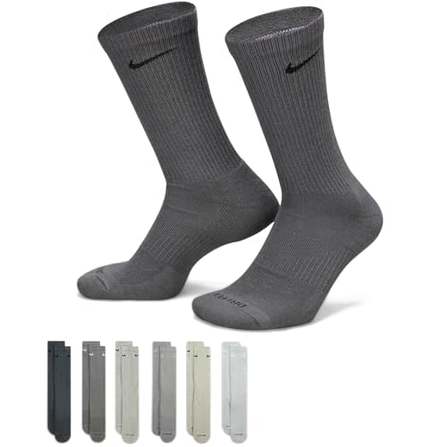 Nike Performance Cushion Crew Socks with Band (6 Pairs) (Assorted Multi ...