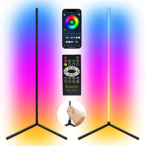 TaoTronics LED Floor Lamp, Smart RGB Corner Lamp with App and Remote C