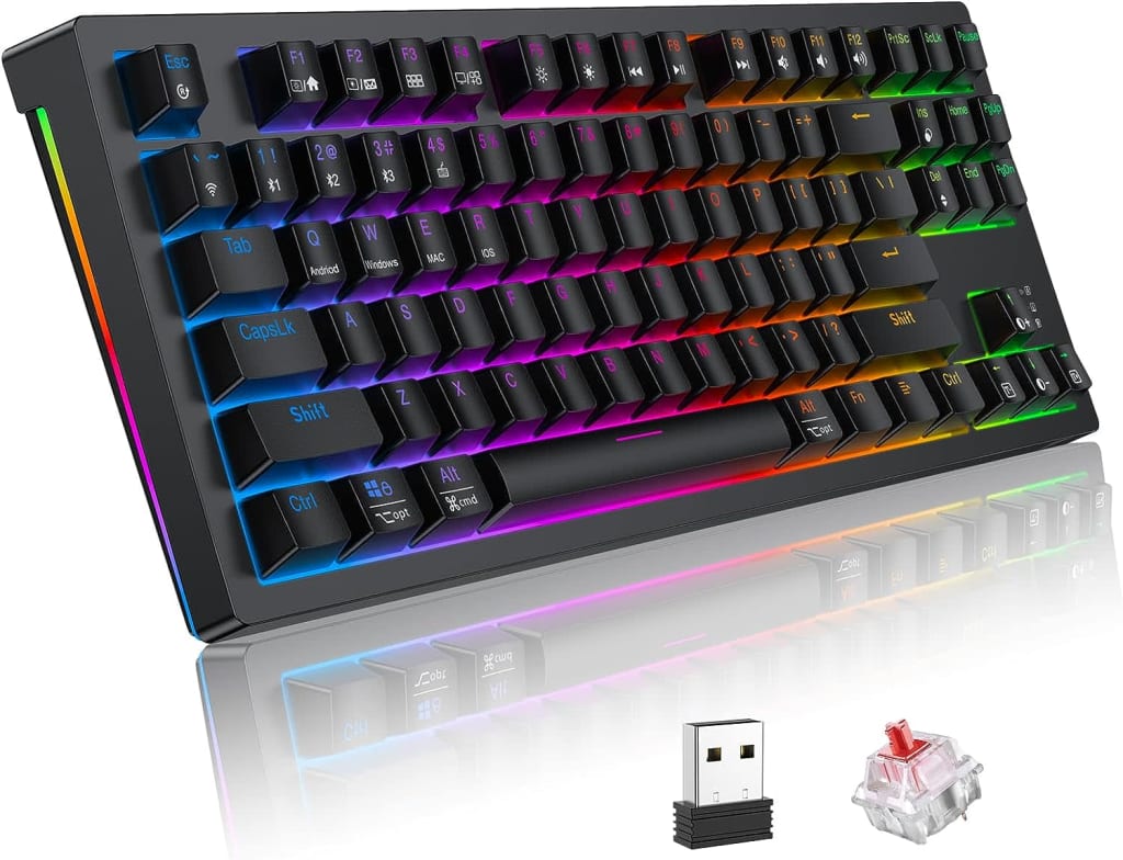 Wireless Mechanical Gaming Keyboard for $16 - MK206