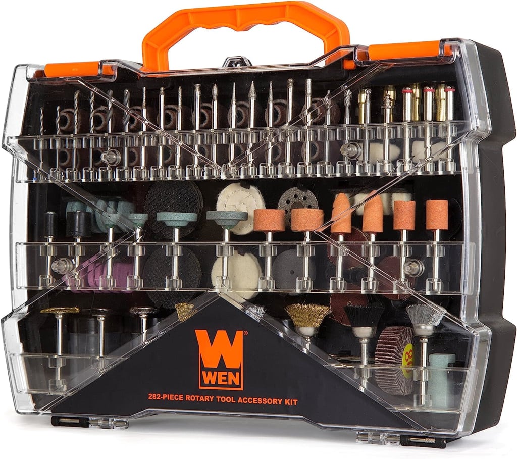 WEN 282-Piece Rotary Tool Accessory Kit for $28 230282A