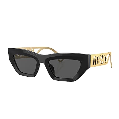 Versace VE 4432U GB1/87 Black/Gold Plastic Fashion Sunglasses Grey Lens for  $180 - 0VE4432UGB1/8753