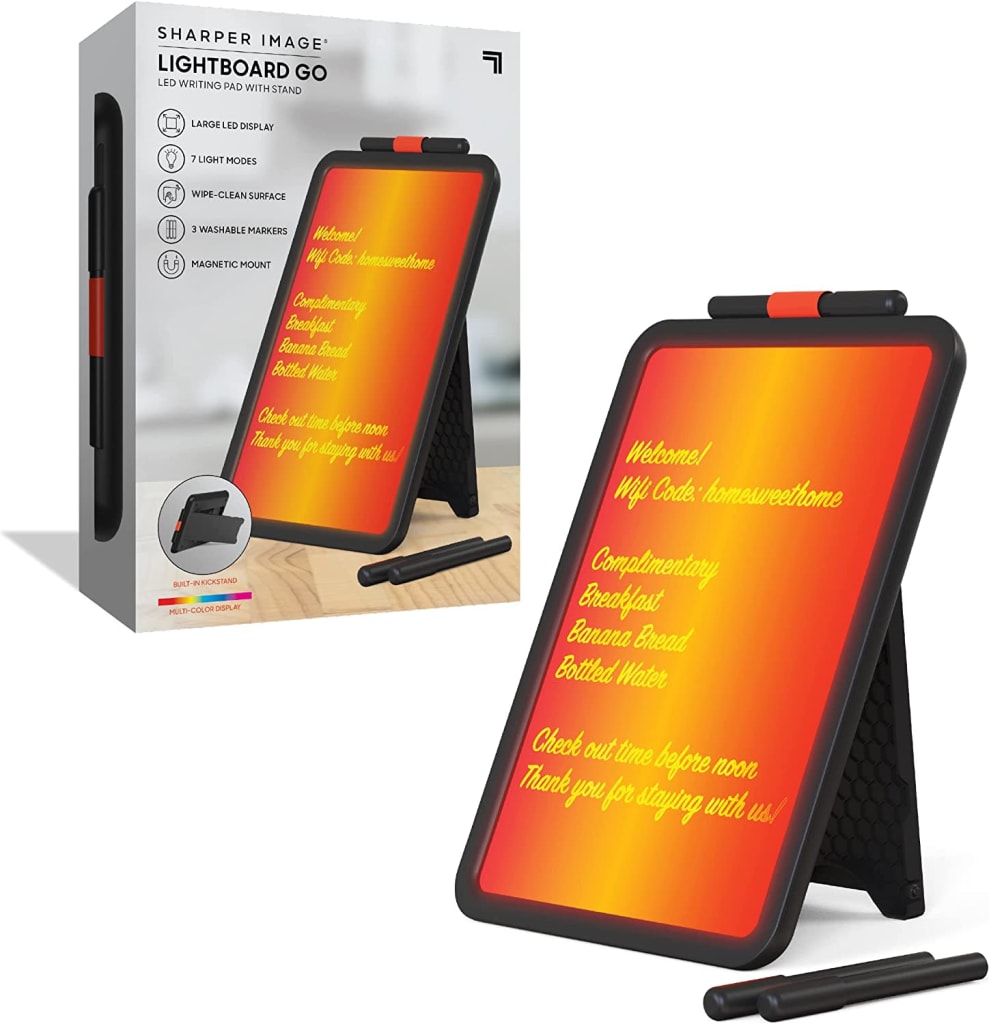 sharper-image-lightboard-go-led-writing-pad-w-stand-for-30-1015759