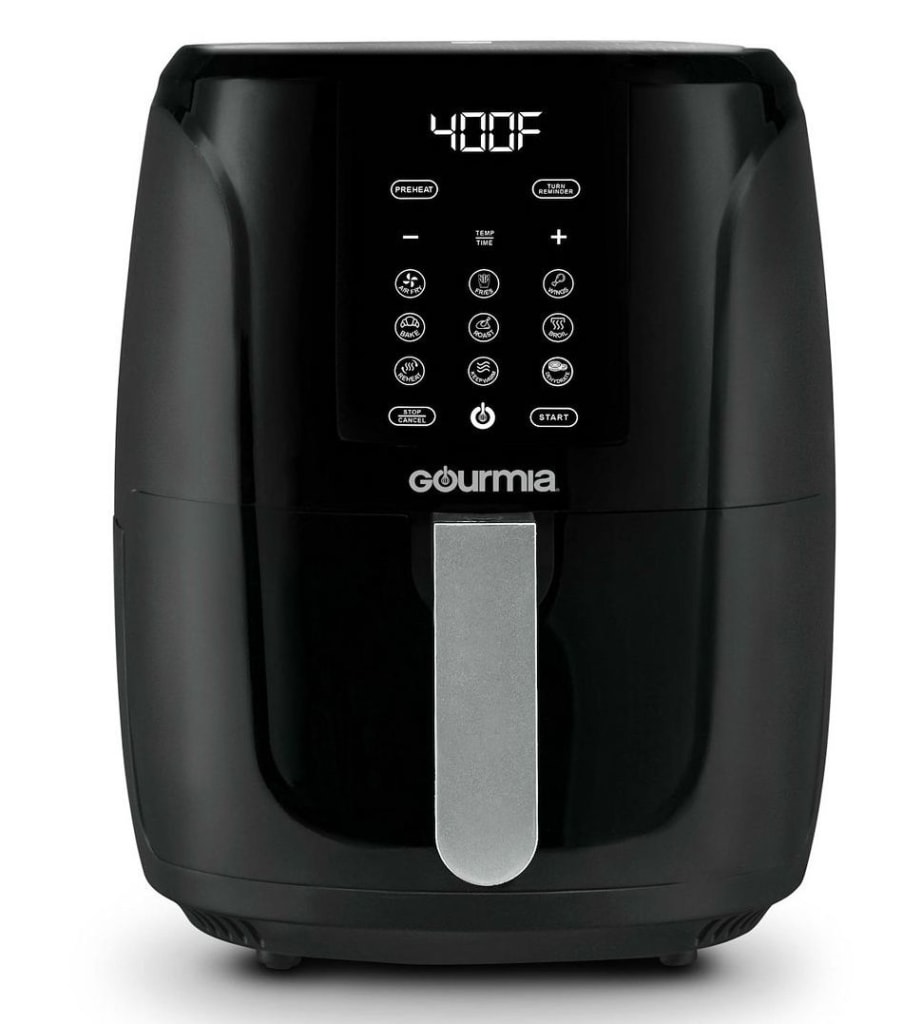 Gourmia 1,500W 5Quart Digital Air Fryer for 31 GAF536