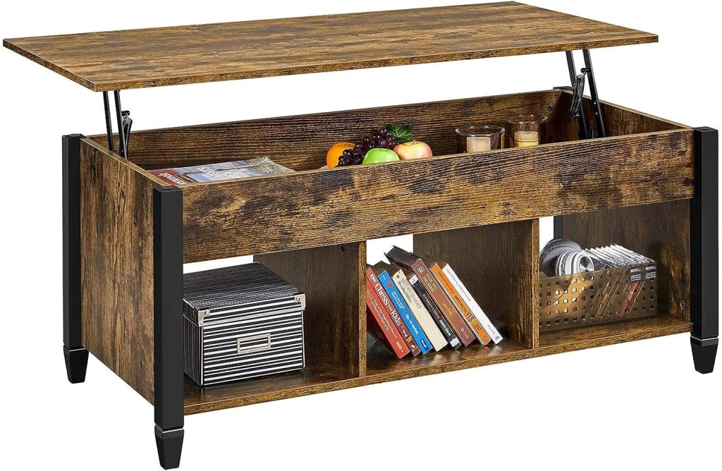 Yaheetech Rustic Lift Top Coffee Table for 71 YT00096993