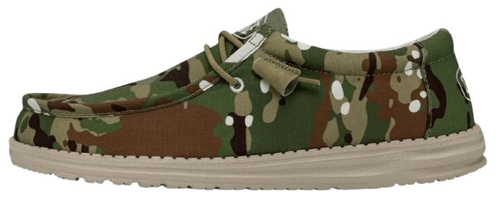 Hey Dude mens Wally Camouflagemoccasine, Multicolour
