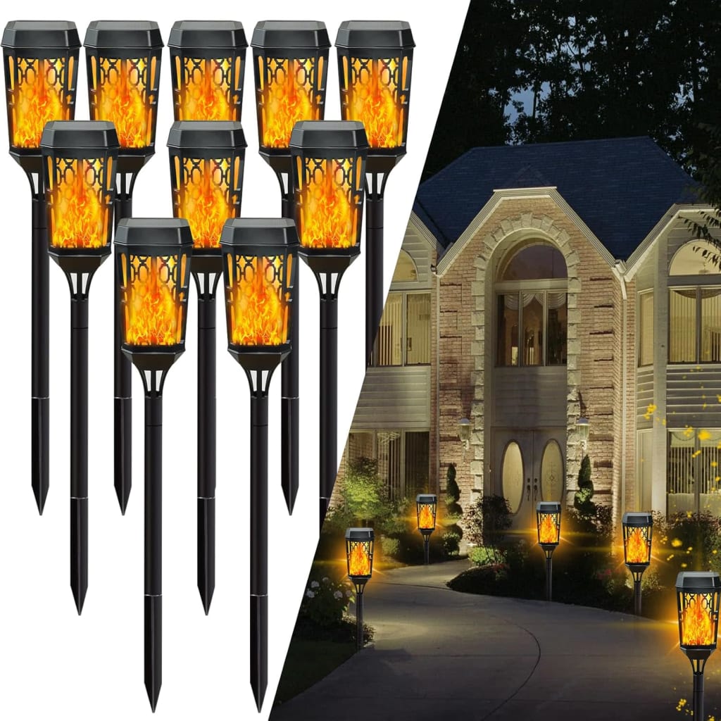 Solar Torch Light 10Pack for 15