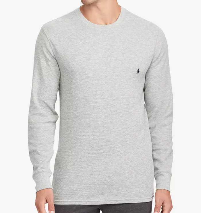 Polo Ralph Lauren Men's Waffle-Knit Thermal Pajama Shirt for $20