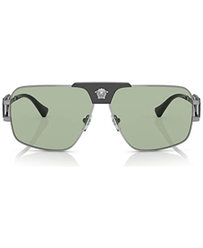 Versace Man Sunglasses Gunmetal Frame, Green Lenses, 63MM for $150 - VE ...