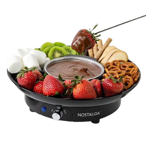 Nostalgia 10oz. Electric Fondue Party Set for 20 NFPS4BK6A