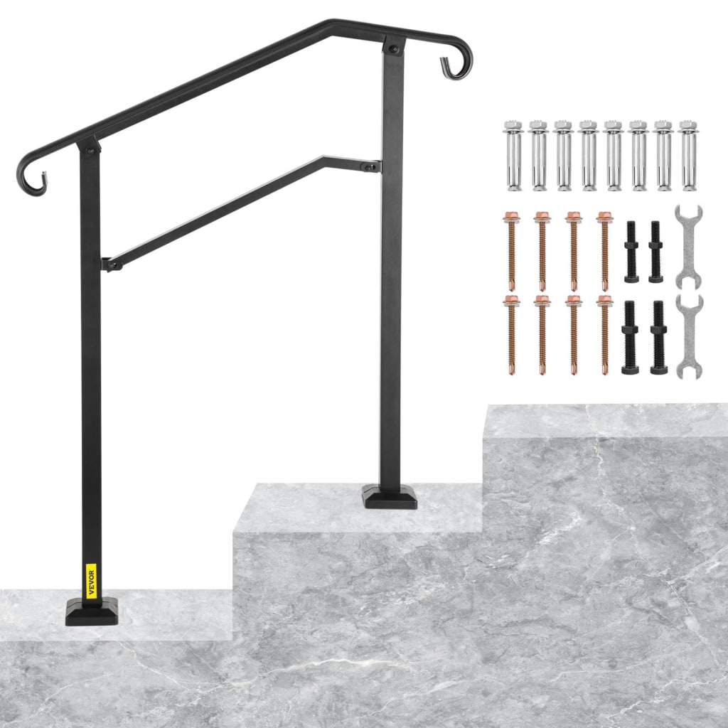 Vevor Stair Railing Hand Rail Kit for $76 - SS-YJH-00011