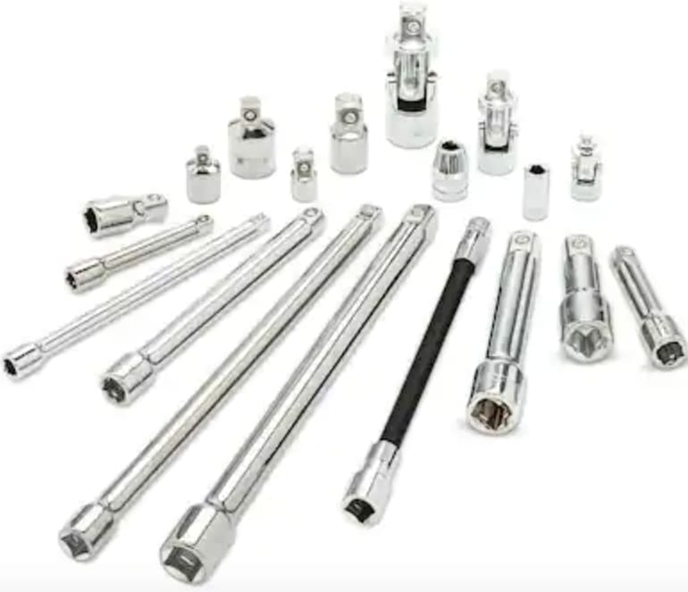 Husky 19Piece 1/4", 3/8", 1/2" Drive Accessory Set for 25