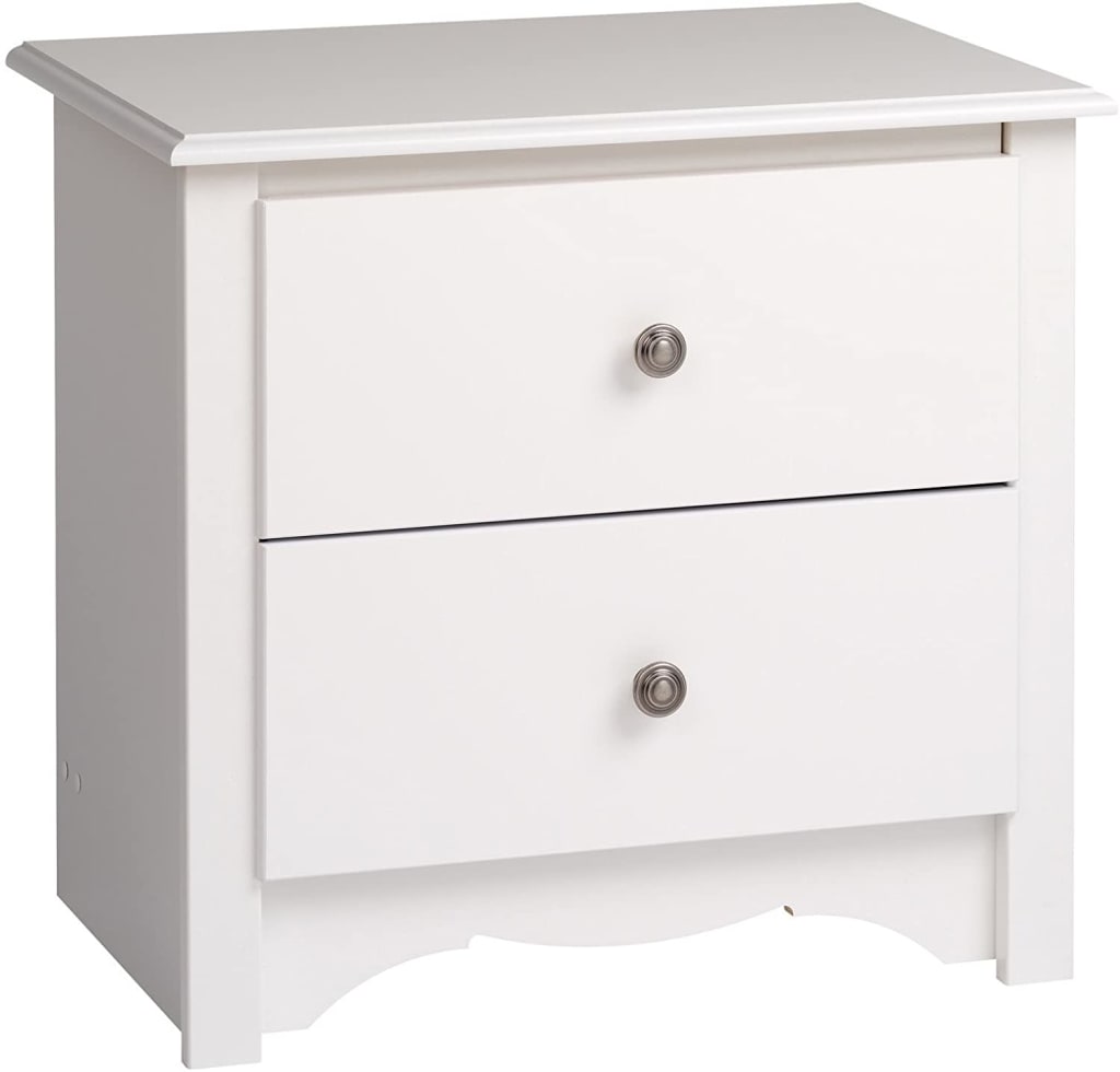 Prepac Fremont 2 Drawer Nightstand For 86 Edc 2422