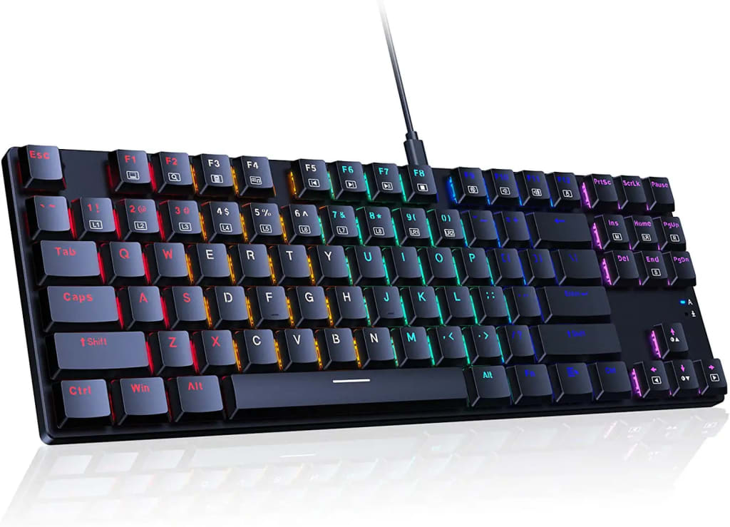 RisoPhy RGB-Backlit Mechanical Gaming Keyboard for $30 - PC367