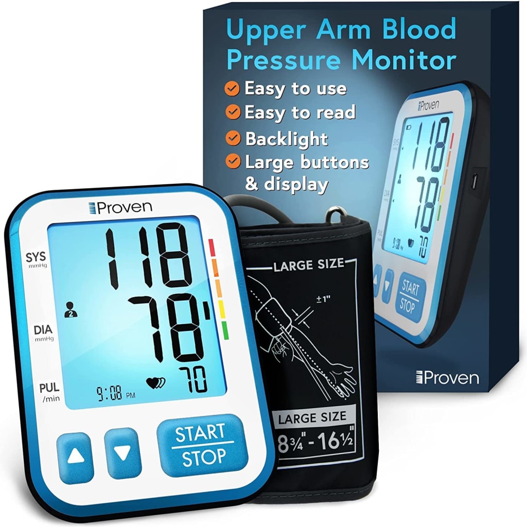 iProven Upper Arm Blood Pressure Monitor for 20 BPM656