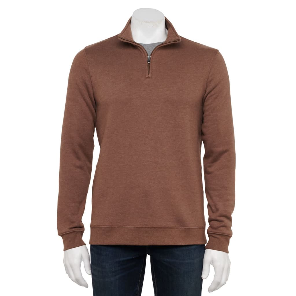 Fleece Quarter-Zip Pullover Sweater for $10