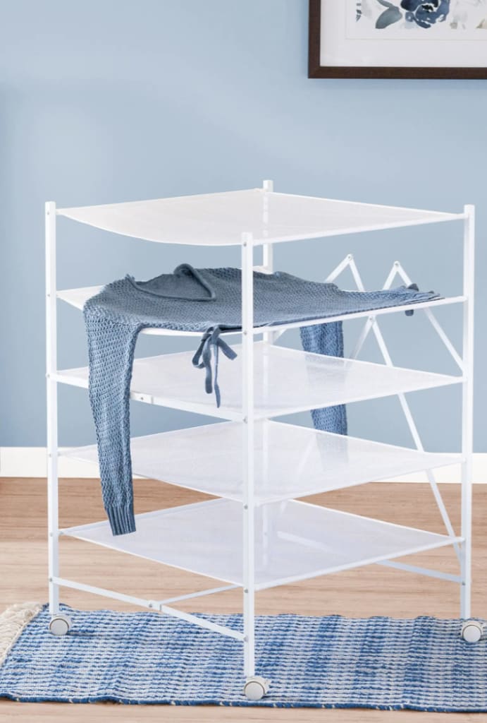 Honey Can Do Foldable Mesh 5Tier Drying Rack for 17 6492655