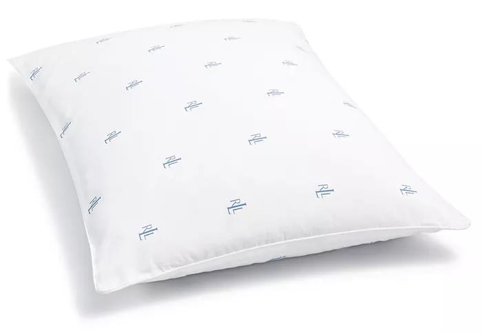 Lauren Ralph Lauren Standard/Queen Logo Down Alternative Pillow for $8