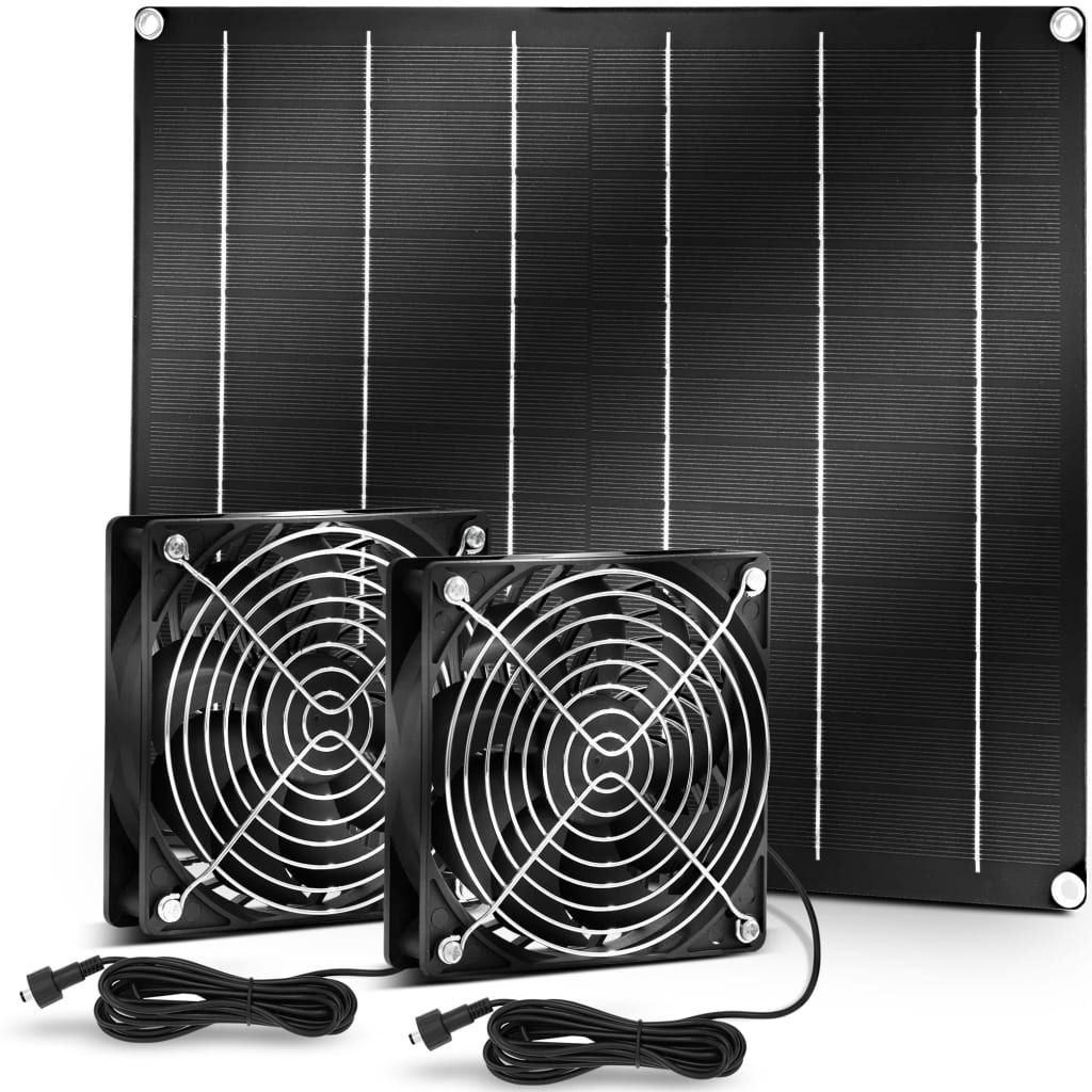 25W Solar Panel Fan Kit for $28