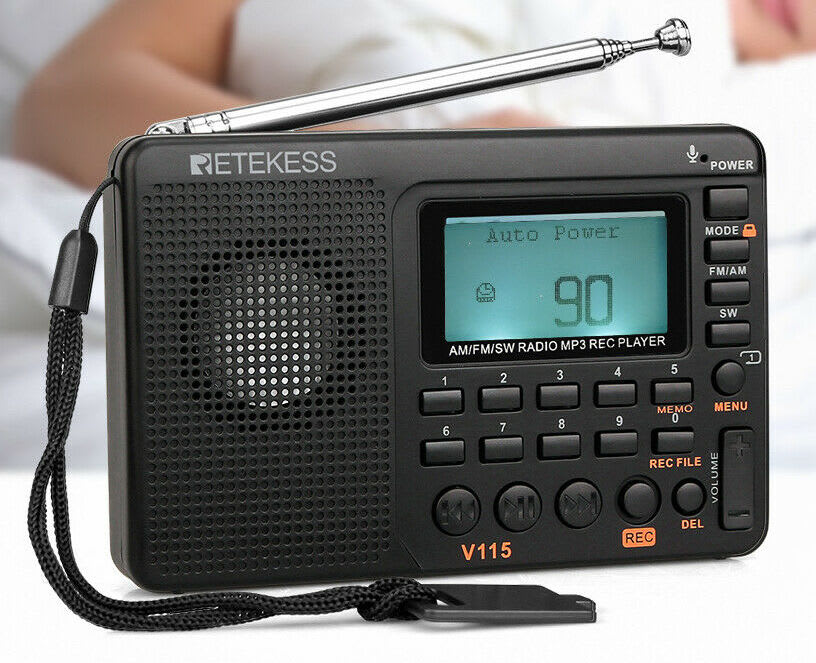 Retekess V115 Portable FM/AM SW Radio for $17 - F9205A