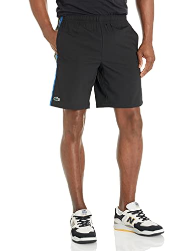 Lacoste Men's Regular Fit Tournament Sport Unlined Shorts, Black ...