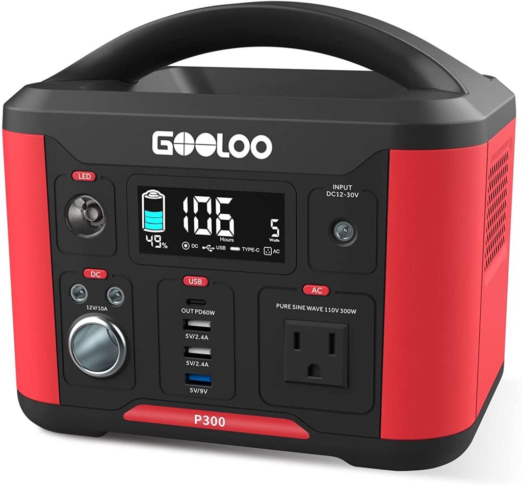 gooloo portable power station p300