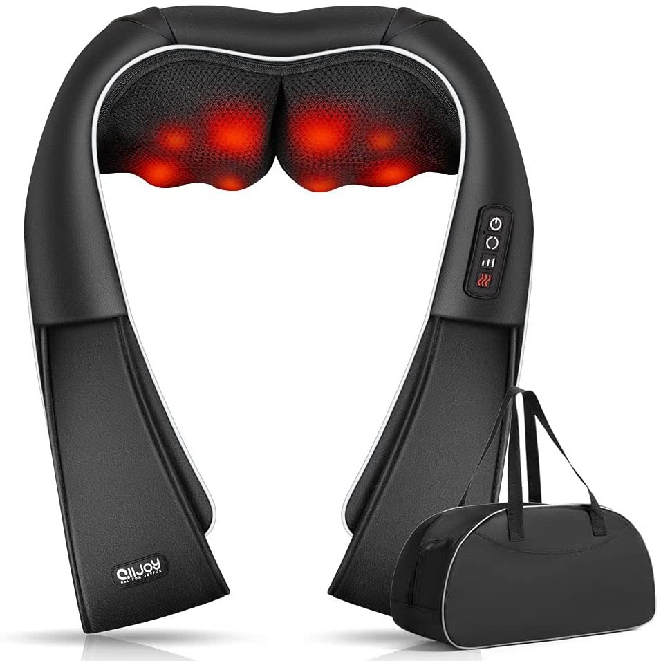  ALLJOY Cordless Shiatsu Neck and Back Massager with