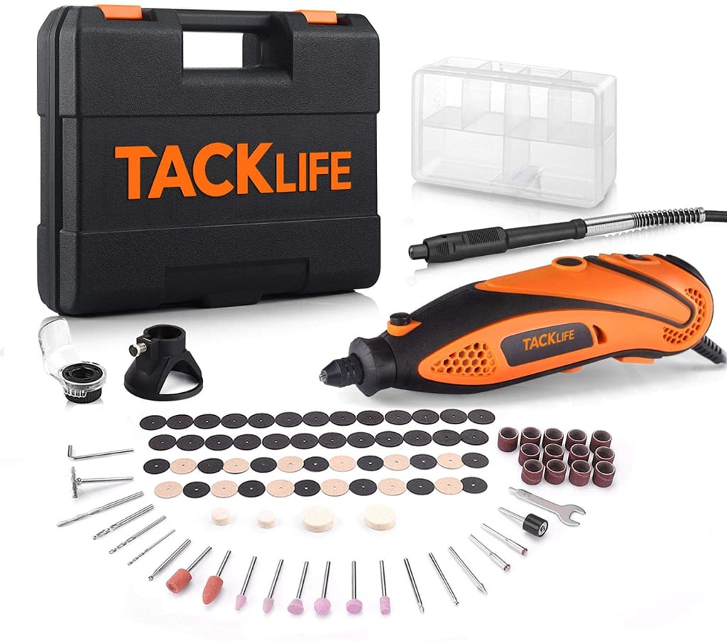 Tacklife Rotary Tool Kit w/ Attachments and Carrying Case for $20  RTD35ACL