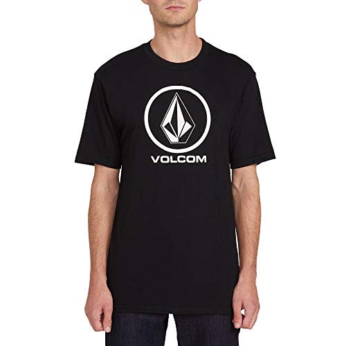 Volcom mens Volcom Men's Crisp Stone Short Sleeve Tee T Shirt, Black ...