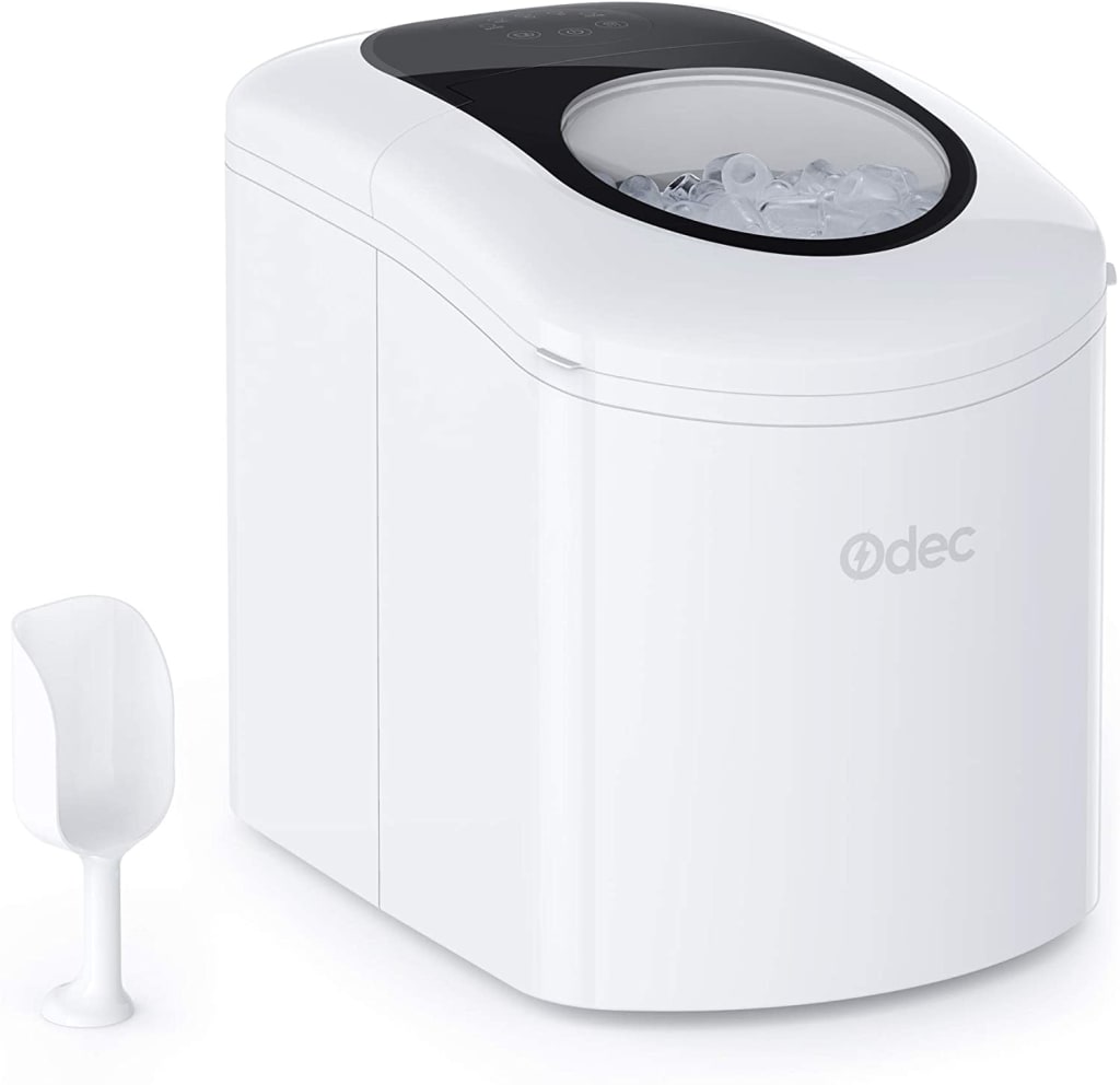 Odec Countertop Ice Machine with Scoop for 90 ODIM01