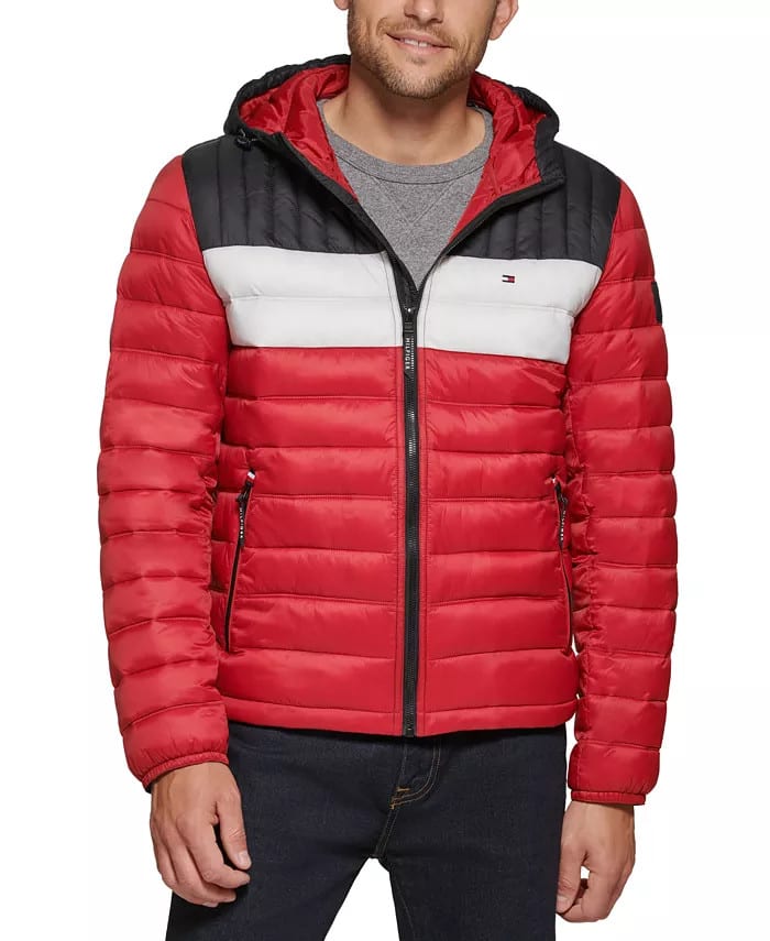 Tommy Hilfiger Men's Quilted Puffer Jacket for $48