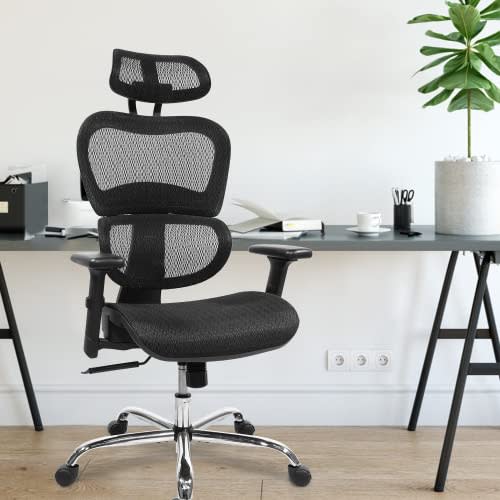 EDX Ergonomic Office Chair, High Back Mesh Chair Computer Desk Chair ...