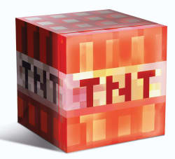 Minecraft Red TNT 9-Can Mini Fridge