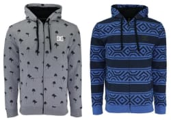2 DC Men's Sherpa Full-Zip Hoodies