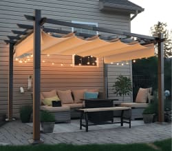 Aoxun 10'x12' Outdoor Retractable Pergola