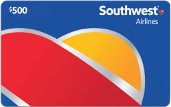 $500 Southwest Airlines Gift Card at Sam's Club