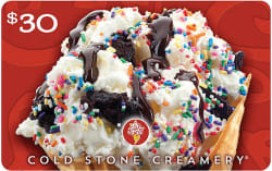 $30 Cold Stone Creamery Gift Card