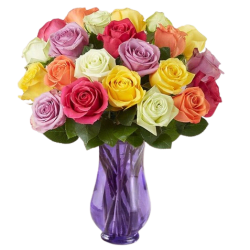 Two Dozen Assorted Roses from $35 + delivery varies