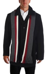 Tommy Hilfiger Men's Wool Jacket with Scarf