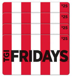 TGIFridays gift cards