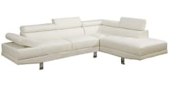 Poundex 2-Piece Sectional Sofa
