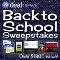 Winner of $1,800+ in prizes in the Back-to-School Sweepstakes from dealnews