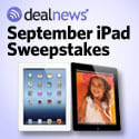Winner of an iPad in the September iPad Sweepstakes from dealnews